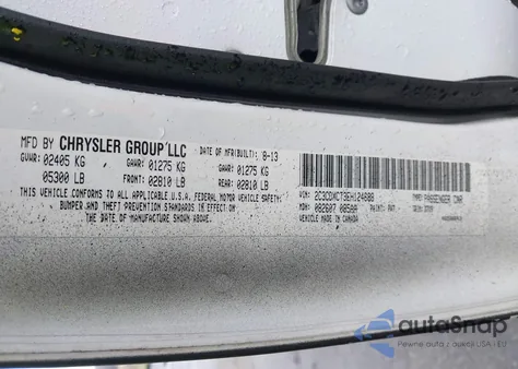 2014 Dodge Charger R/T z USA, uszkodzony, nr VIN 2C3CDXCT3EH124688